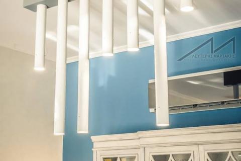 interior design, living room, lightning, fireplace, blue interior design, living room, lightning, fireplace, blue