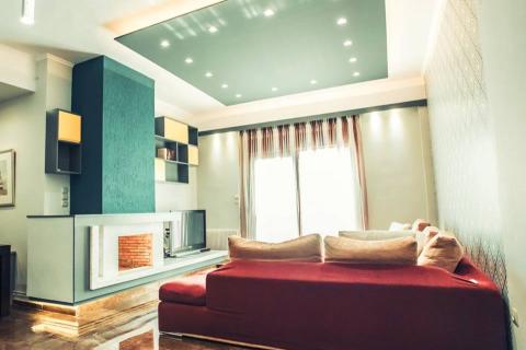 lights, construction, interior design, living room, mirror lights, construction, interior design, living room, mirror