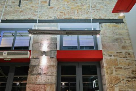 la bussola, pizza, restaurant, εστιατόριο, πιτσαρία, λεωφόρος αιγαίου, χίος, interior design, led, stripes, wood, πατητή τσιμεντοκονία la bussola, pizza, restaurant, εστιατόριο, πιτσαρία, λεωφόρος αιγαίου, χίος, interior design, led, stripes, wood, πατητή τσιμεντοκονία