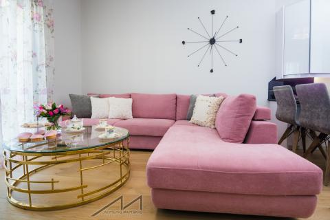 living room, kare, coffe table, pink, sofa, residence, interior design, Lefteris Martakis, architect, architecture, love my job, Λευτέρης Μαρτάκης