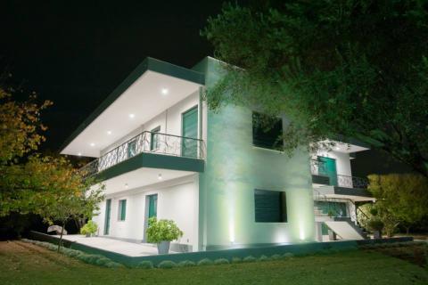 lightning, residence, surroundings, home, green, lights