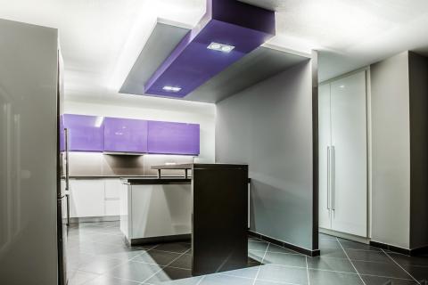 kitchen, rennovation, purple, colour, kitchen gallery, interior design, lighting, led, stripes kitchen, rennovation, purple, colour, kitchen gallery, interior design, lighting, led, stripes