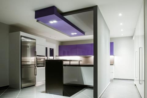 kitchen, rennovation, purple, colour, kitchen gallery, interior design, lighting, led, stripes kitchen, rennovation, purple, colour, kitchen gallery, interior design, lighting, led, stripes
