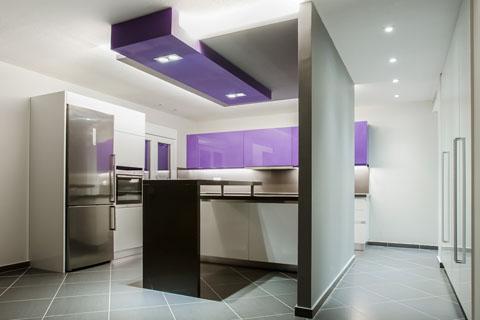 kitchen, rennovation, purple, colour, kitchen gallery, interior design, lighting, led, stripes kitchen, rennovation, purple, colour, kitchen gallery, interior design, lighting, led, stripes