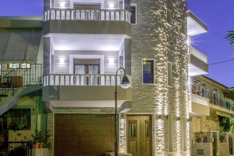 exterior lighting, building, lefteris martakis, architecture, house, home