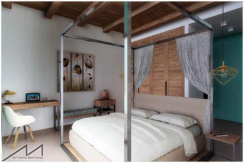 hotel room, 3d, visualisation, interior design, sea, blue hotel room, 3d, visualisation, interior design, sea, blue