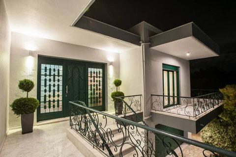 lightning, residence, surroundings, home, green, lights lightning, residence, surroundings, home, green, lights