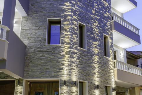 exterior lighting, building, lefteris martakis, architecture, house, home