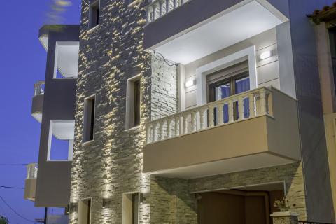 exterior lighting, building, lefteris martakis, architecture, house, home